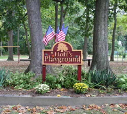 Photo of Hoff's Playground Sign